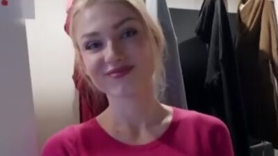 Blonde Filled With Customer Service