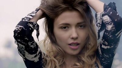 Huge natural boobs teen Mila Azul posed totally naked after striptease