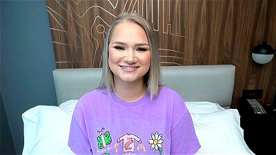 This sexy new teen has a fat ass and loves sucking cock