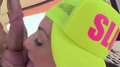 Big dick leaves a pussy full of cum for a hot creampie