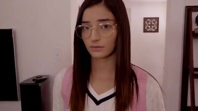 Slutty teen Emily Willis gets caught with sex writing on her body and punished with a big dick filling her tight anus