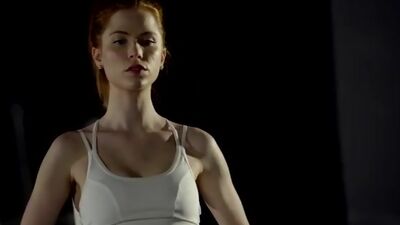 Redhead Pepper Hart takes gym porn selfies and gets naked with her fuck buddy for a hardcore trimemd pussy pounding