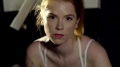 Redhead Pepper Hart takes gym porn selfies and gets naked with her fuck buddy for a hardcore trimemd pussy pounding