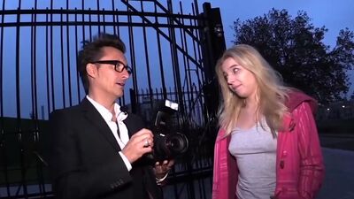 Shy blonde gets her pussy banged by a hard cock