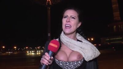 German MILF sucking and fucking in a car with strangers