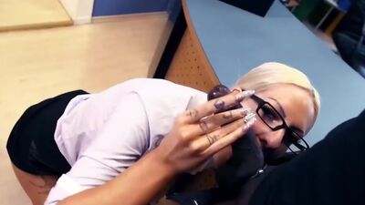 Huge juggs German blonde gets slammed by a BBC