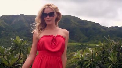 Perfect busty model posed in hot stockings and revealed her amazing body