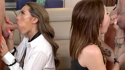 Cop stepdaddies must teach their stepdaughters their lessons