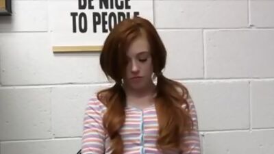 Slim ginger teen fucked hard for stealing