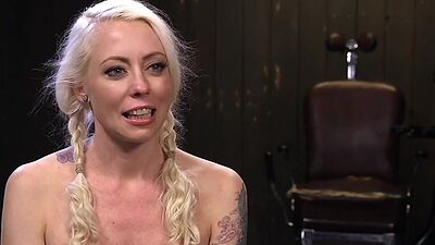 Big ass bdsm sub bound and fingered during punishment