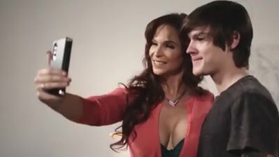 Curvy MILF stepmom Syren de Mer seeks comfort in the arms of her stepson