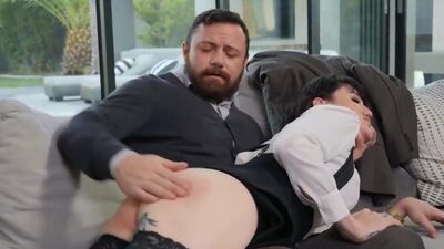 Voyeur wife sees husband spank and bareback trans Lena Moon