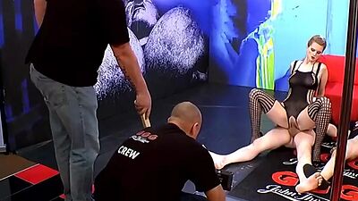 Reverse cowgirl and ass lick in behind the scenes