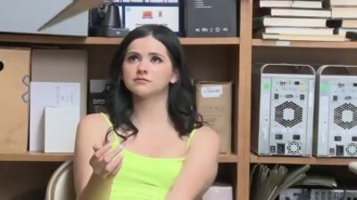 Security guard strips then fucks small tits teen shoplifter4