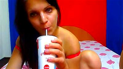 Babe allows hubby to cum in her mouth on cam