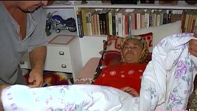 OMAHOTEL Two Guys Seducing One Grandma And Enjoys Sex With Her