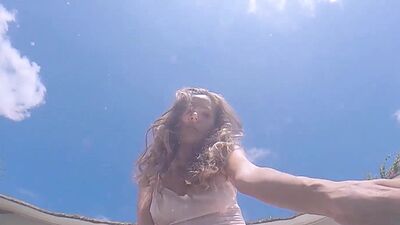 Beautiful small tits MILF Katya Clover showing ass in amazing photo session