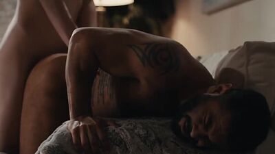 Fat stepdad massages TS stepteen and lets her bang his ass