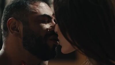 Fat stepdad massages TS stepteen and lets her bang his ass