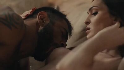 Fat stepdad massages TS stepteen and lets her bang his ass