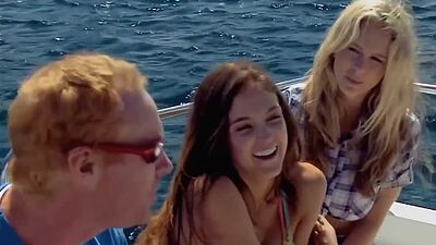 Big boobed Danielle Mathers and GFs preparing for an erotic photoshoot