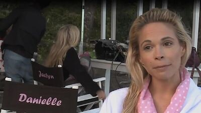 Big boobed Danielle Mathers and GFs preparing for an erotic photoshoot