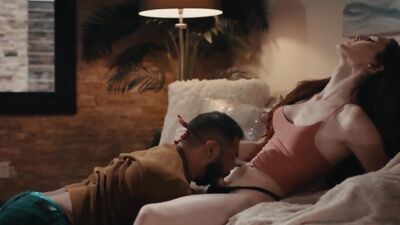 Busty trans stepdaughter Tori Easton barebacks her stepdad