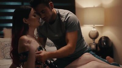 Skinny trans woman bareback fucked by her handsome stepbro