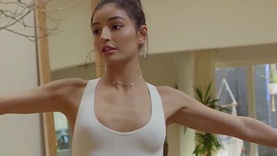 Hot fingering and passion masturbation with petite Latina teen Emily Willis