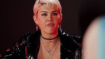 Tgirl goddess wanked and barebacked in erotic threesome