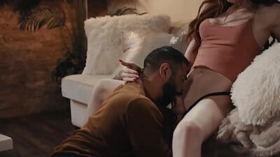 Fat stepdad gets bareback fucked by shemale stepdaughter