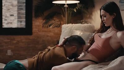 Fat stepdad gets bareback fucked by shemale stepdaughter