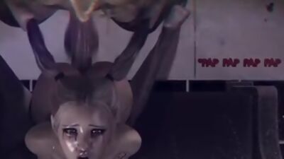 Slut is fucked by futanari nun in a 3d fantasy adult comics