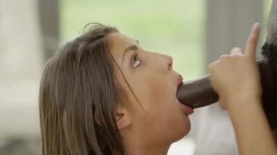 BLACKED - August Ames Gets An Interracial Creampie