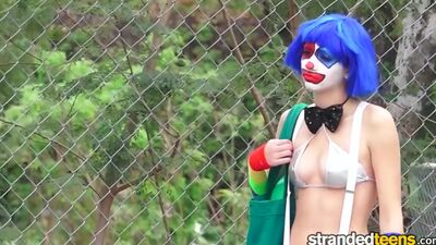 StrandedTeens - Dirty clown gets into some funny business