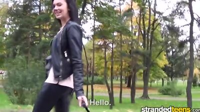 StrandedTeens - Young teen isn't shy for very long
