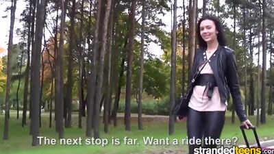 StrandedTeens - Young teen isn't shy for very long