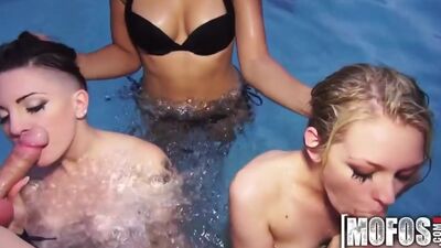 Mofos - Perfect pool party orgy