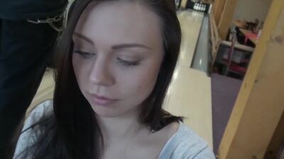 Cuckold allows guy please his cute GF right in bowling club