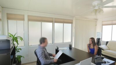 Agent wants to see her nude body and feel her juicy pussy