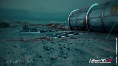 Superhero 3d animation with a big tits beauty