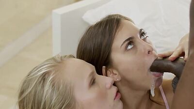 BLACKED - Two Teen Girls Share a Huge BBC