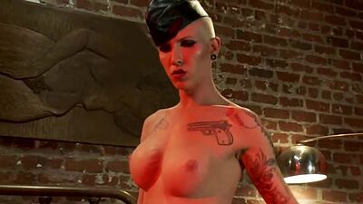 Big cock TS dom fucking straight couple