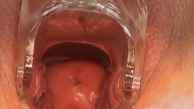 Redhead speculum babe toys tight pussy before spreading