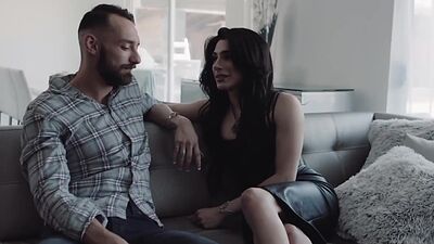 Seductive trans woman gets bareback fucked by hot boyfriend