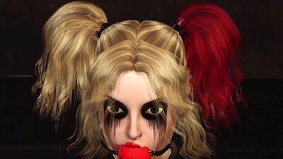 Hardcore dickgirl bangs hard a sexy Harley Quinn in the basement