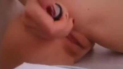 Naughty Stepsister playing with toys deep inside her pussy