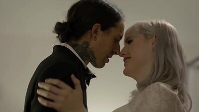 Trans bride and her busty brides maid fucked by the groom