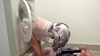 Big jugs horny blonde babe in a hostel passionate sex