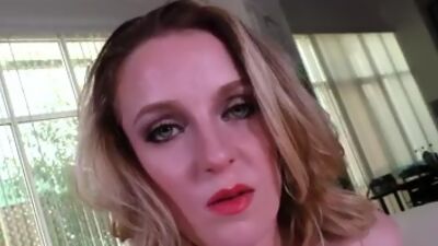 Busty pov gf seductively oiling up and wanking boyfriend